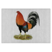 Gamecock Wheaten Rooster Schneidebrett (Vorderseite)