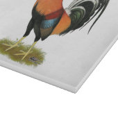 Gamecock Wheaten Rooster Schneidebrett (Ecke)