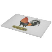 Gamecock Wheaten Rooster Schneidebrett (Ecke)