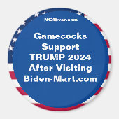 Gamecocks Support TRUMP 2024 After Fridge Magnet (Vorne)