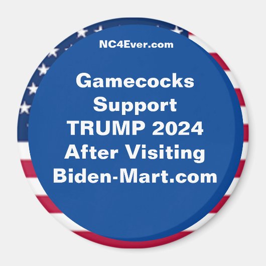 Gamecocks Support TRUMP 2024 After Fridge Magnet (Vorne)