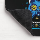 Gamecontroller Hanukkah Menorah Candles Jüdisches Mousepad (Ecke)