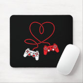 Gamecontroller Herz Funny Valentinstag Boy &am Mousepad (Mit Mouse)