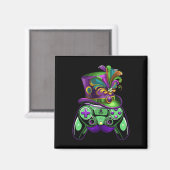 Gamecontroller Mardi Gras Gamers Kinder Mädchen Mä Magnet (Vorderseite/Rückseite)