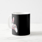 Gamecontroller mit sonnigen Ohren Funny Oaster Gam Kaffeetasse (Vorderseite Links)