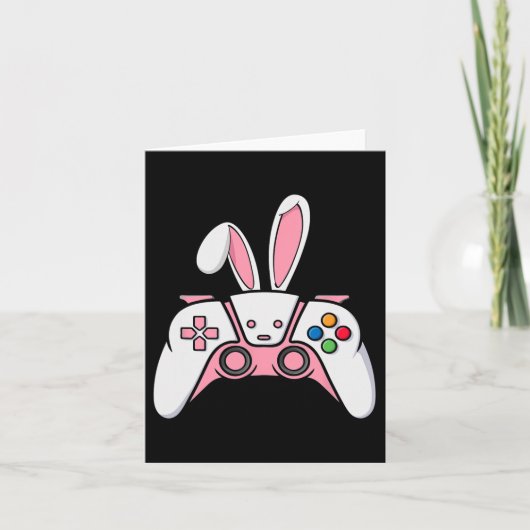 Gamecontroller mit sonnigen Ohren Funny Oaster Gam Karte (Vorderseite)