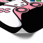 Gamecontroller mit sonnigen Ohren Funny Oaster Gam Poster (Ecke)