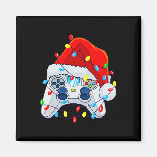 Gamecontroller Weihnachts-Weihnachtsmannmütze Game Magnet (Vorne)
