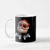 Gamecontroller WeihnachtsGamer-Gamingenthusiast Kaffeetasse (Links)