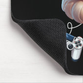 Gamecontroller WeihnachtsGamer-Gamingenthusiast Mousepad (Ecke)