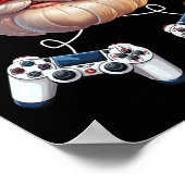 Gamecontroller WeihnachtsGamer-Gamingenthusiast Poster (Ecke)