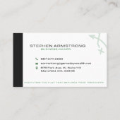 Gameday Business Card Visitenkarte (Rückseite)