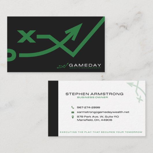 Gameday Business Card Visitenkarte (Vorne/Hinten)