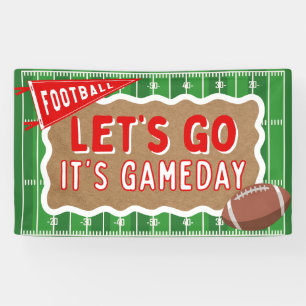 Gameday Football Party Banner Birthday Watch Party