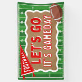 Gameday Football Party Banner Birthday Watch Party (Vertikal)