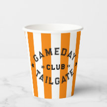 Gameday Tailgate Club Orange Strip Custom Party