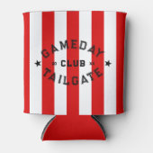 Gameday Tailgate Club Red Strip Custom Party Dosenkühler (Vorderseite)