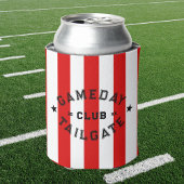 Gameday Tailgate Club Red Strip Custom Party Dosenkühler