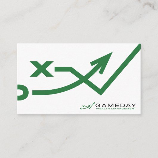 Gameday Wealth Management Business Card - White Visitenkarte (Vorderseite)