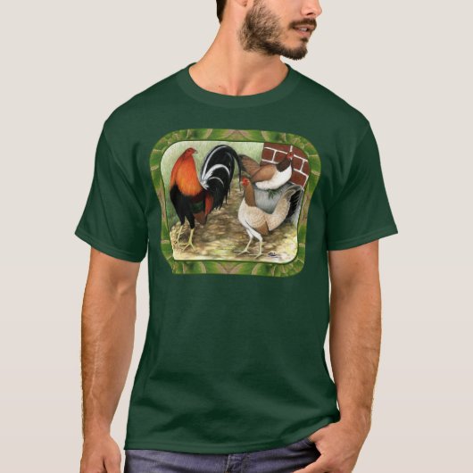 Gamefowl auf dem Bauernhof T-Shirt (Vorderseite)