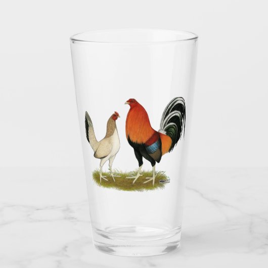 Gamefowl Glas (Vorderseite)