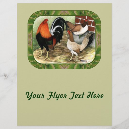 Gamefowl im Betrieb Flyer (Vorne)