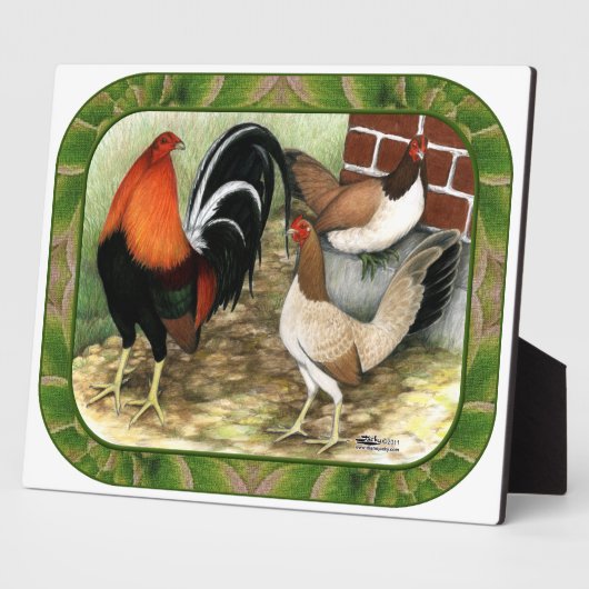 Gamefowl im Betrieb Fotoplatte (Seite)