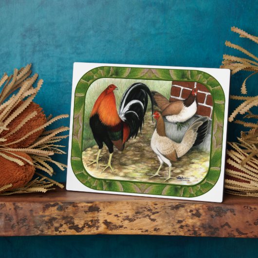 Gamefowl im Betrieb Fotoplatte (Seite)