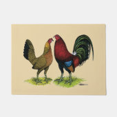 Gamefowl-Paar Fußmatte (Vorderseite)