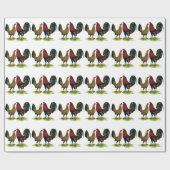 Gamefowl-Paar Geschenkpapier (Flach)