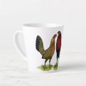 Gamefowl-Paar Milchtasse (Linke Ecke)