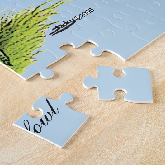 Gamefowl-Paar Puzzle (Seite)