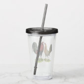 Gamefowl Pair Acryltrinkbecher (Rückseite)