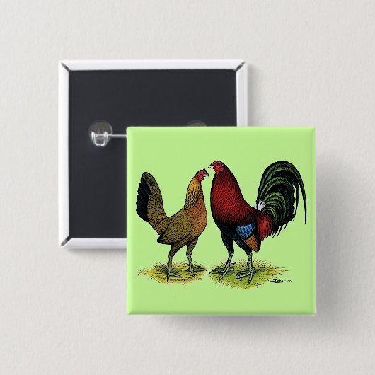 Gamefowl Pair Button (Vorne & Hinten)