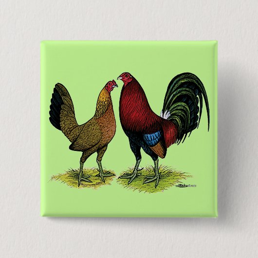 Gamefowl Pair Button (Vorderseite)
