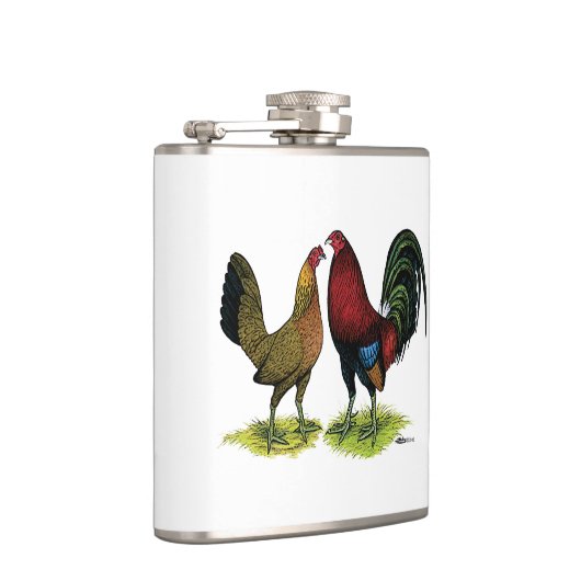 Gamefowl Pair Flachmann (Rechts)