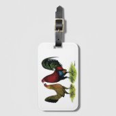 Gamefowl Pair Gepäckanhänger (Vorderseite Vertikal)