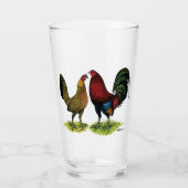 Gamefowl Pair Glas (Vorderseite)
