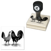 Gamefowl Pair Gummistempel (Stempel)
