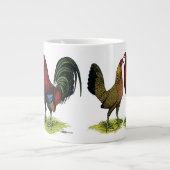 Gamefowl Pair Jumbo-Tasse (Vorderseite)