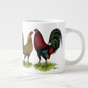 Gamefowl Pair Jumbo-Tasse