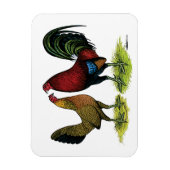 Gamefowl Pair Magnet (Vertikal)