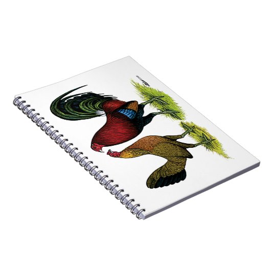 Gamefowl Pair Notizblock (Rechte Seite)
