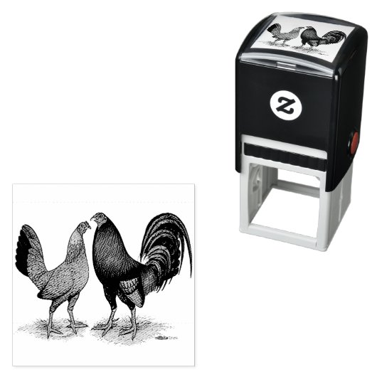 Gamefowl Pair Permastempel (Beispiel)
