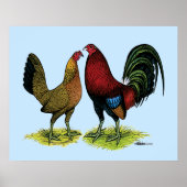 Gamefowl Pair Poster (Vorne)