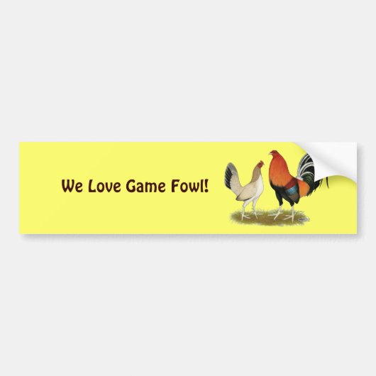 Gamefowl Wheatens Autoaufkleber (Vorne)