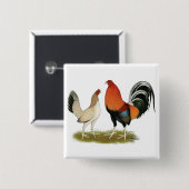 Gamefowl Wheatens Button (Vorne & Hinten)