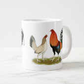 Gamefowl Wheatens Jumbo-Tasse (Vorderseite Rechts)