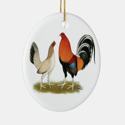 Gamefowl Wheatens Keramikornament (Rechts)