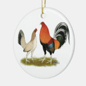 Gamefowl Wheatens Keramikornament (Links)